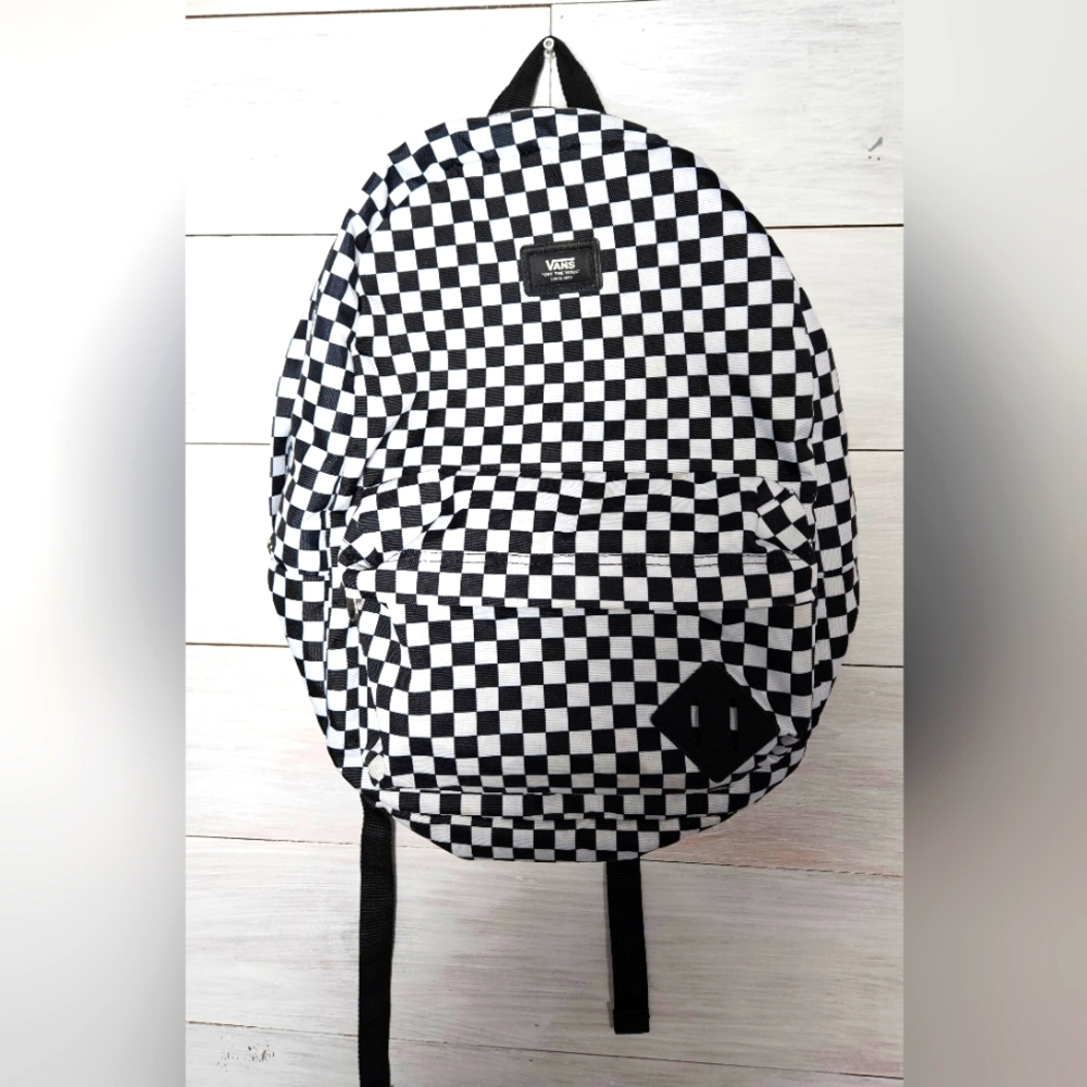 Vans Black and White Checkered Backpack